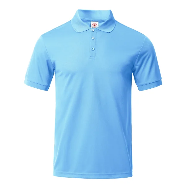Men's solid color short sleeved golf shirt casual and comfortable top suitable for summer - men's gift - Image 8