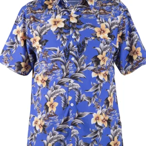 Men's short sleeved button up collar shirt, casual summer Hawaiian style, men's vacation beach wear