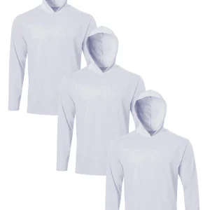 Three piece men's quick drying sports hoodie - long sleeved solid color suitable for sports and fitness training