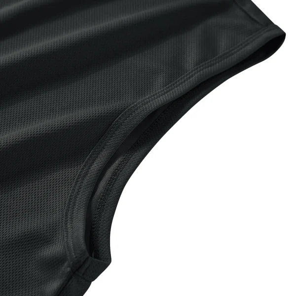 5-piece summer men's quick drying solid color sleeveless sports vest suitable for fitness training and outdoor activities - Image 11