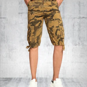 Men's summer new fashionable workwear shorts loose straight cut version trendy and versatile five quarter pants