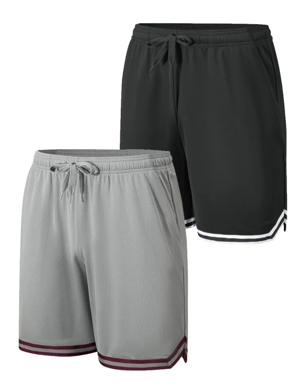2-piece men's sports shorts - lightweight breathable fast drying fitness training running shorts - Image 2