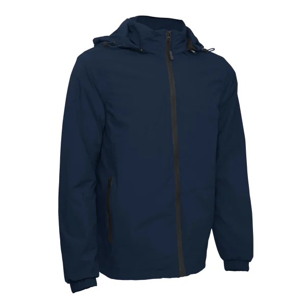 Men's casual hooded jacket, fashionable windbreaker with zipper pocket for winter wear - Image 3