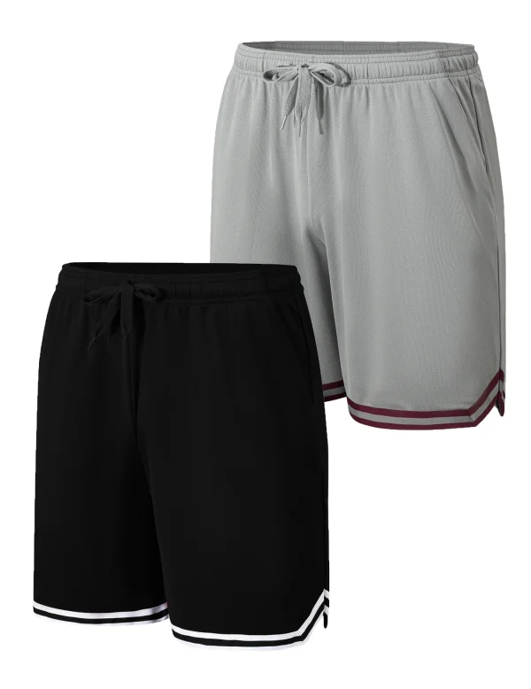 2-piece men's sports shorts - lightweight breathable fast drying fitness training running shorts - Image 6