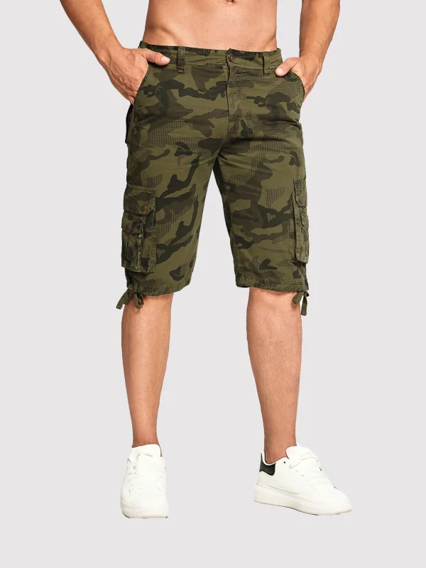Men's summer new fashionable workwear shorts loose straight cut version trendy and versatile five quarter pants - Image 5