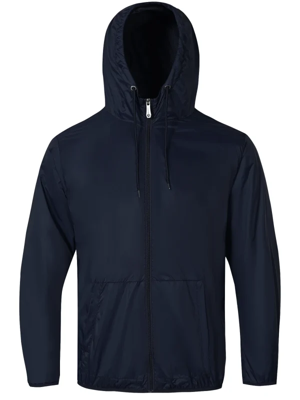 Men's lightweight windbreaker jacket - zippered, long sleeved, foldable storage, suitable for outdoor sports and hiking - Image 8