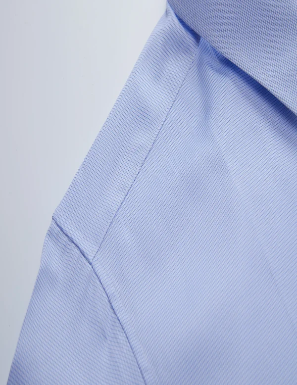 Men's fashionable casual long sleeved shirt simple solid color collar lightweight breathable top casual business - Image 9