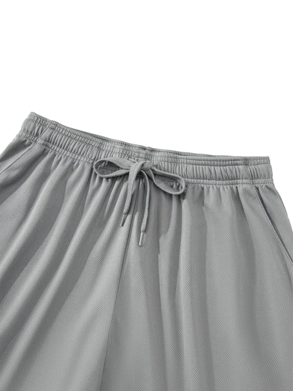 Two men's casual sports shorts quick drying active training running shorts equipped with elastic waistband and drawstring - Image 10