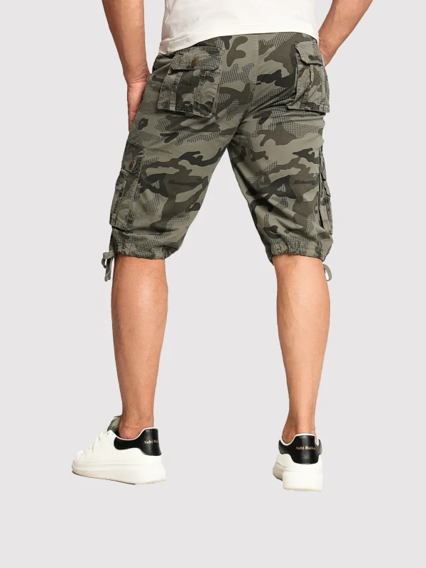 Men's summer new fashionable workwear shorts loose straight cut version trendy and versatile five quarter pants - Image 7