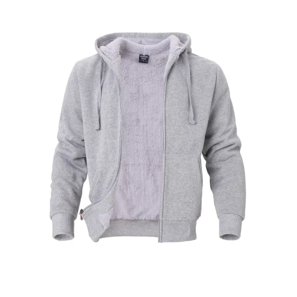 Classic men's solid color long sleeved fleece jacket, casual and fashionable jacket, suitable for daily wear in autumn and winte - Image 13