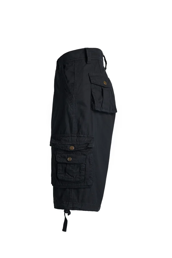 Men's cotton multi pocket workwear shorts - casual straight leg work pants - Image 8