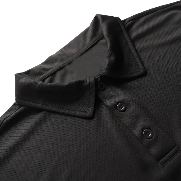 5-piece men's summer solid color short sleeved polo shirt breathable quick drying short sleeved top - Image 8