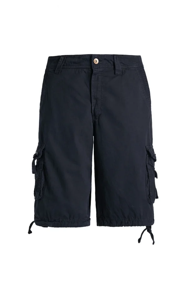 Men's cotton multi pocket workwear shorts - casual straight leg work pants - Image 3