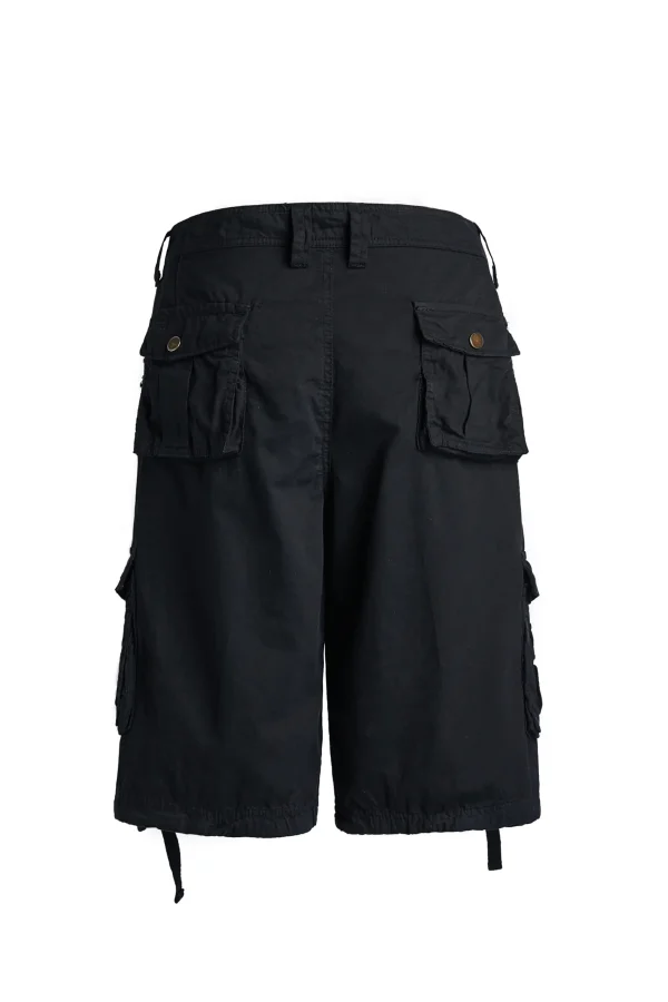 Men's cotton multi pocket workwear shorts - casual straight leg work pants - Image 9