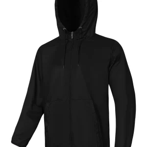 Men's lightweight windbreaker jacket - zippered, long sleeved, foldable storage, suitable for outdoor sports and hiking