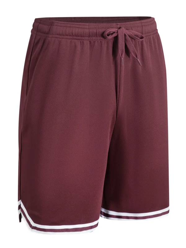 6-pack shorts black dark gray navy blue burgundy light gray navy blue men's casual loose sports quick drying shorts - Image 5