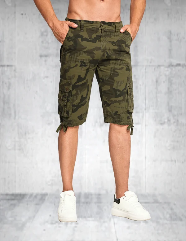 Men's summer new fashionable workwear shorts loose straight cut version trendy and versatile five quarter pants - Image 3