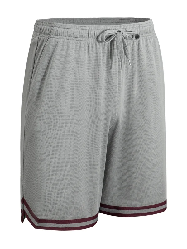 Two men's casual sports shorts quick drying active training running shorts equipped with elastic waistband and drawstring - Image 9